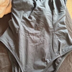 Cupshe Gray One Piece Swimsuit